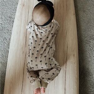NWOT Bamboo Palm Tree Baby Romper